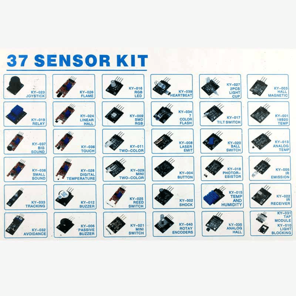 kit 37 capteurs pour arduino